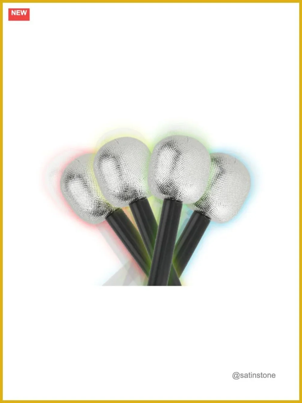 Skeleteen Rock Star Microphone Costume Prop - Kids Pretend Play Toy 2 Pack